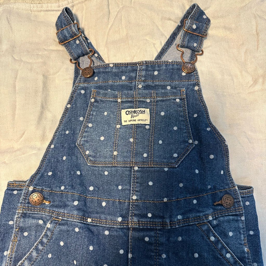 Oshkosh B'gosh Denim Polka Dot Overalls